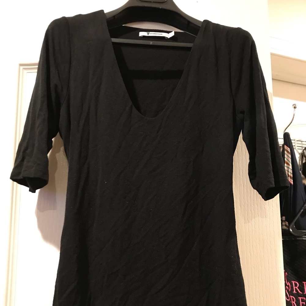 TAlexander wang backless short sleeve tee